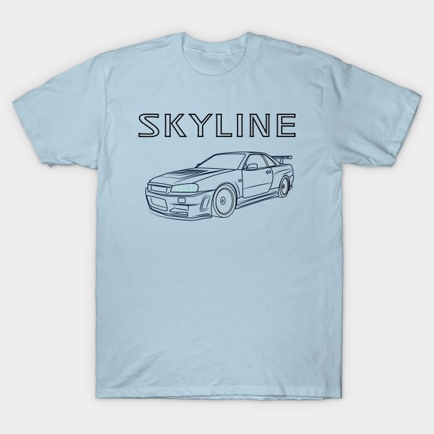 Skyline GTR T-Shirt by CrimsonsDesign